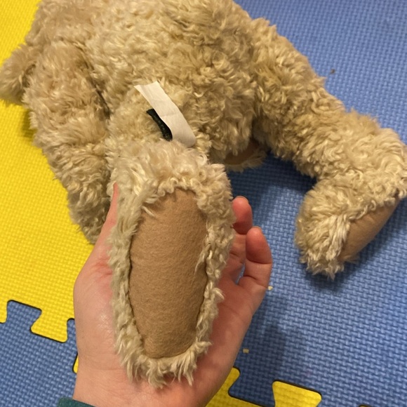 RUSS BERRIE SHAGGY TENNYSON Teddy Bear Plush Stuffed Animal Vintage Plaid Bow - Picture 6 of 6